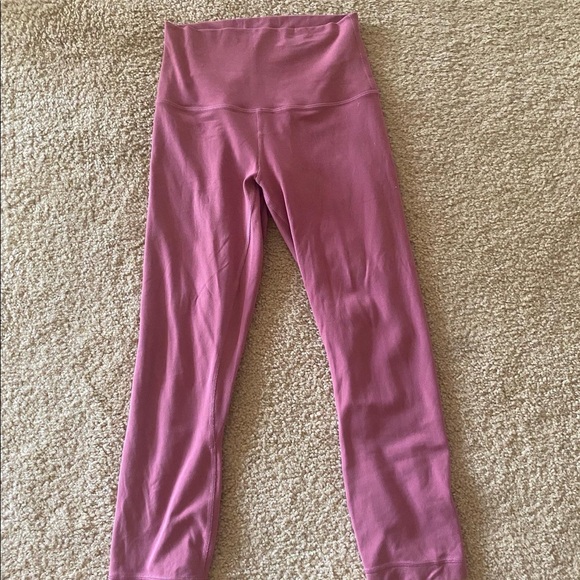 Lululemon Plum colored Crop leggings - Picture 3 of 3